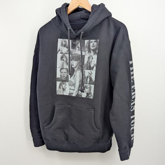 Taylor Swift The Eras Tour Black Hoodie Size L Graphic Sweatshirt Concert Tour - Picture 4 of 8
